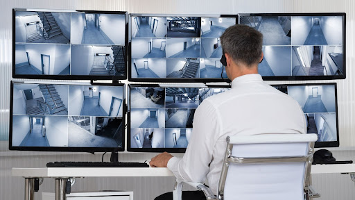cctv screens monitoring plant and equipment